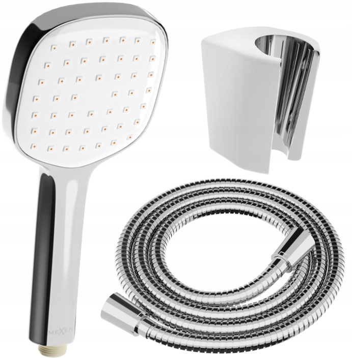 MEXEN ZESTAW PRYSZNICOWY SŁUCHAWKA R-33 WĄŻ CHROM