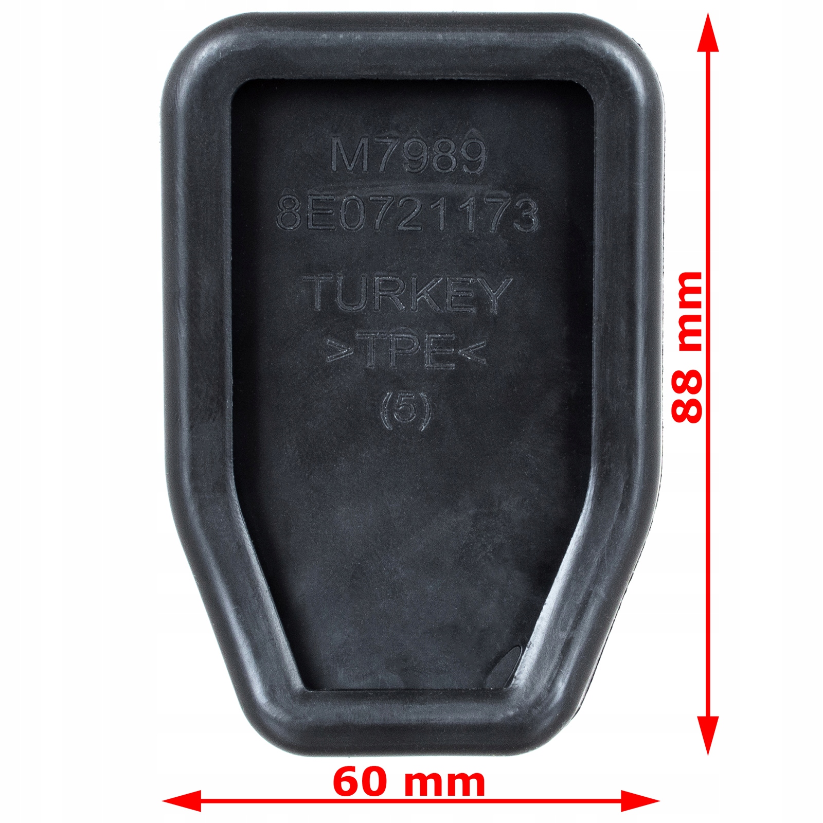 VW PASSAT B5 TOUAREG TRANSPORTER T5 GUMA NAKŁADKA NA PEDAŁ SPRZĘGŁA HAMULCA Producent części Dlaauta