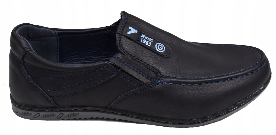 HAVER Nowe Granatowe PÓŁBUTY Mokasyny 20,5 cm - 33 Kolor niebieski