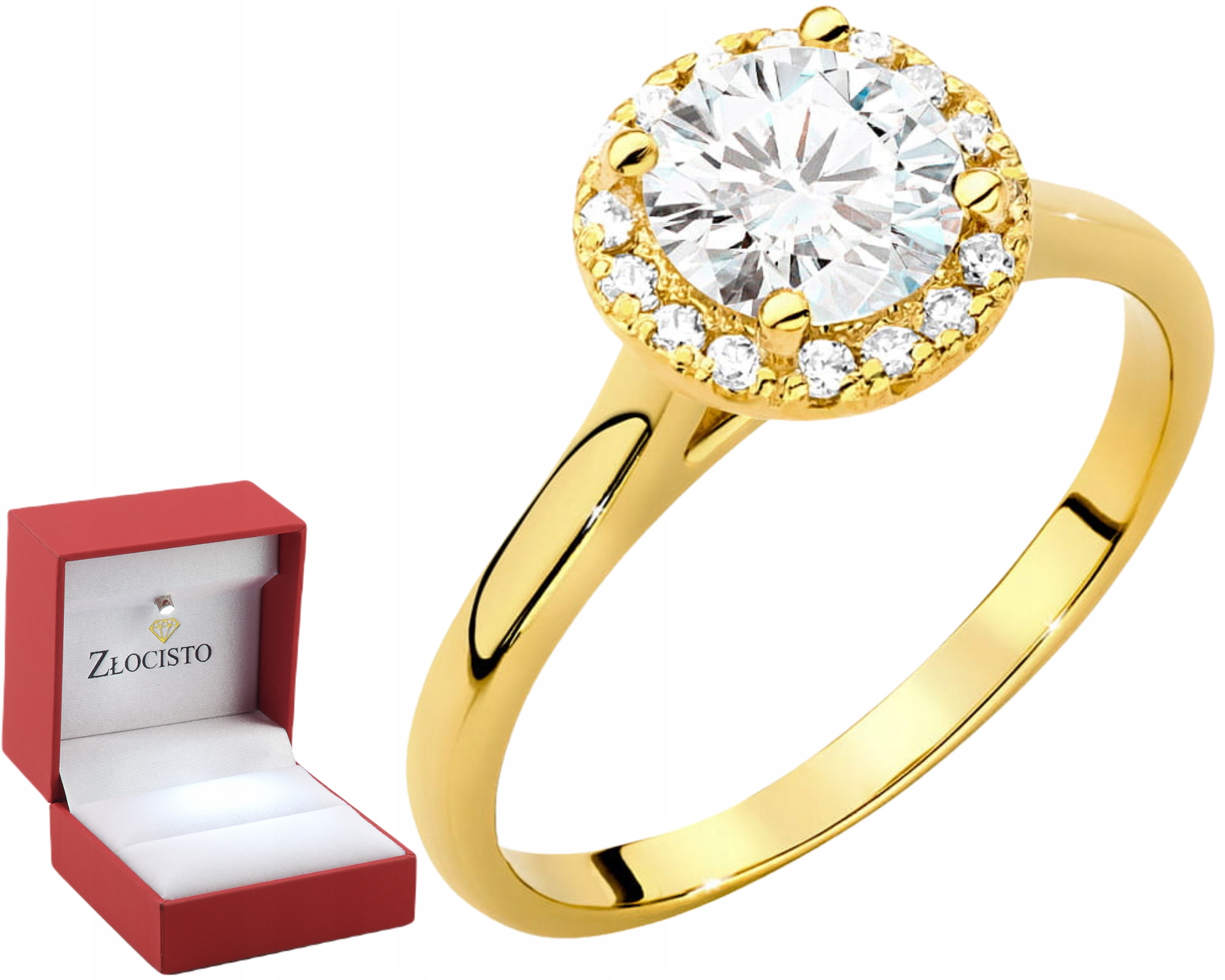 Zlatý Prstýnek Laboratorní Brilianty 1,14 Ct 585 Dárek Gravírování