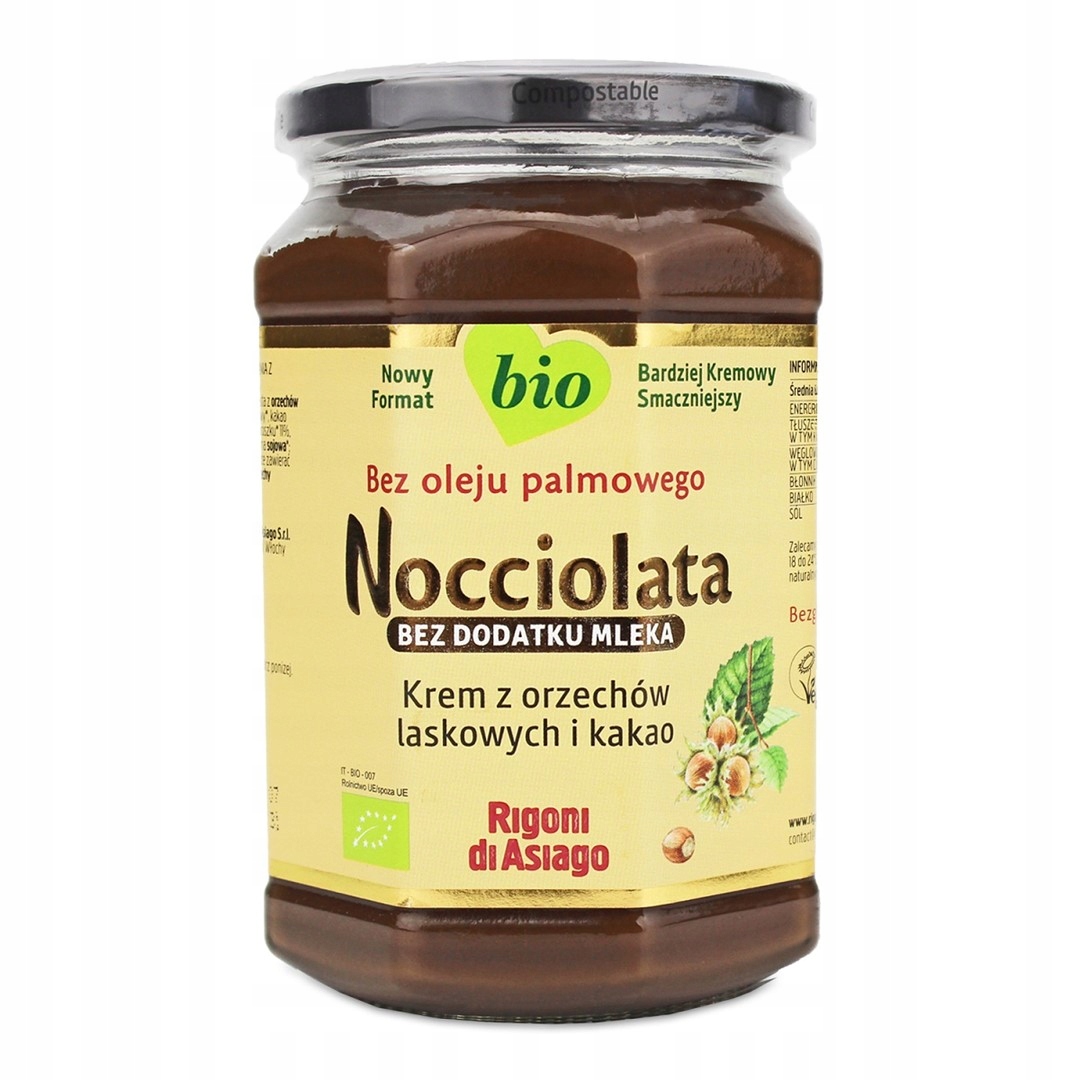 Levně Veganský Krém Z Lískových Ořechů A Kakaa Bezlepkový Bio 650 g...