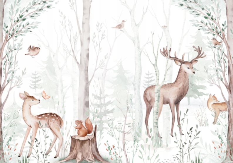 Fototapeta Lesná krajina 400x280 cm vliesová 230 g