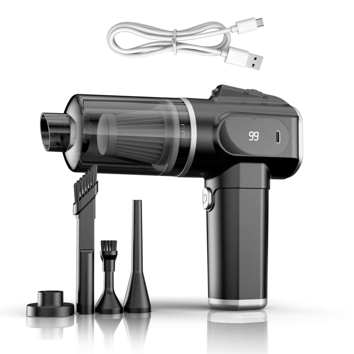 Przenośna Mocna Dmuchawa Odkurzacz 5500Pa 2 w 1