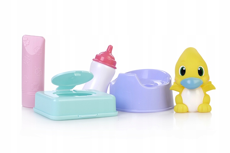 Lalka Bobas z Dinozaurem Natalia Pije Siusia Zamyka Oczka Butelka Nocnik Wiek dziecka 3 lata +