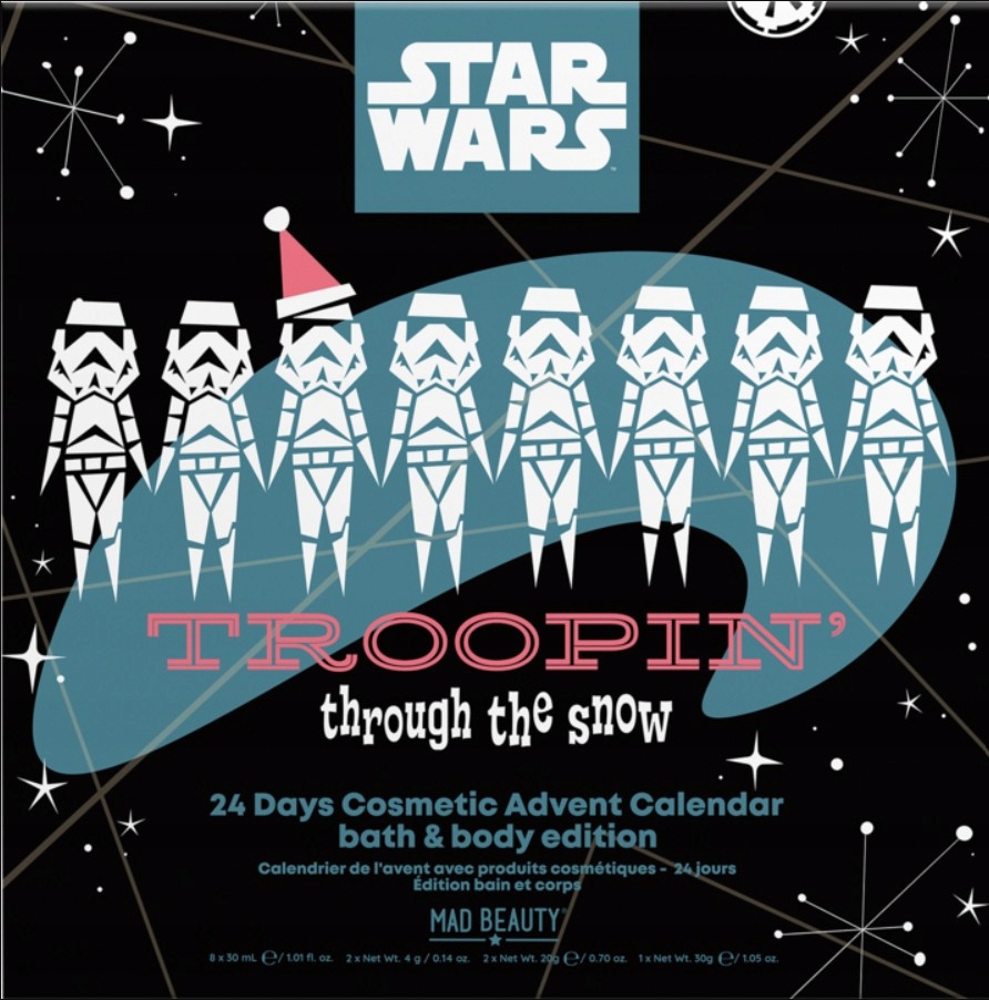 Адвент-календарь Mad Beauty Star Wars Troopin Through the Snow, 24 средства и аксессуара — фото 3