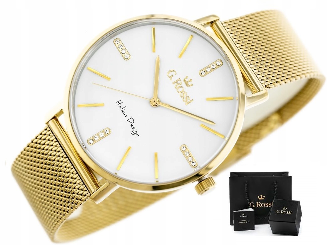 

Zegarek Damski G. Rossi Aurora mesh Box Grawer