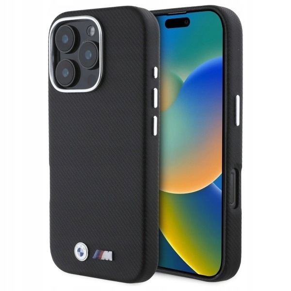 Etui Bmw M Edition Kevlar Wrapped Metal na iPhone 16 Pro Max czarne