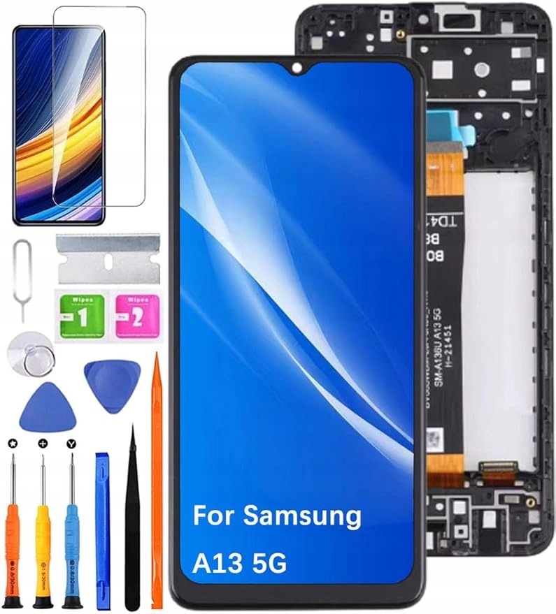 Hlygzx Ekran Zamienny Hq do Samsung Galaxy A13 5G – LCD Digitizer Ramka