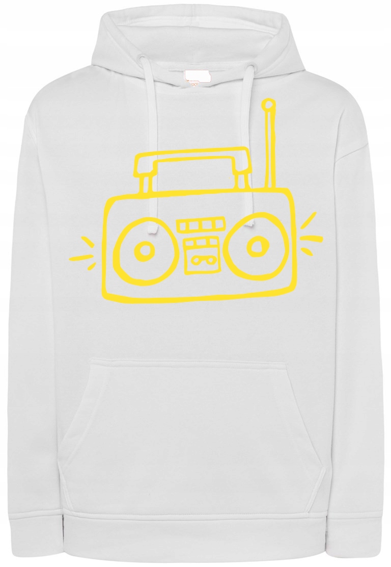 Mikina s pěkným žlutým potiskem Radio r.XXL