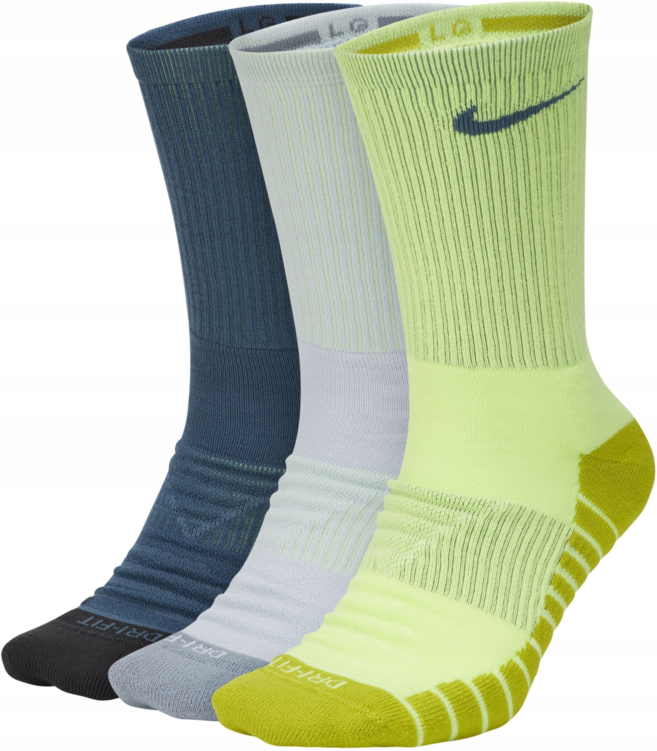 Ponožky Nike Dry Cushion Crew Training Sock, 3 páry, velikost L
