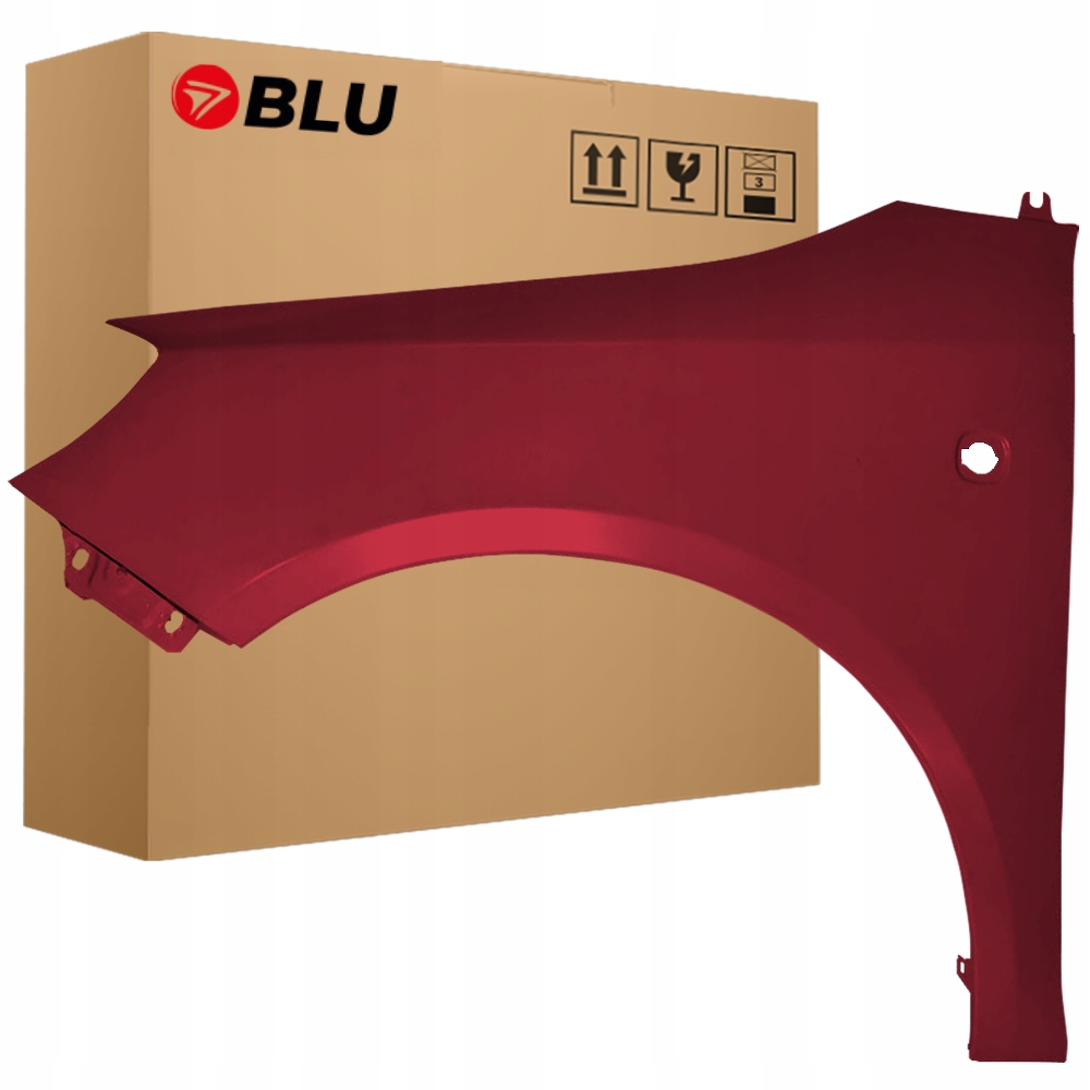 Blu Blatník Škoda Fabia II 2 5J Roomster 9892 levý červený 07-15 přední