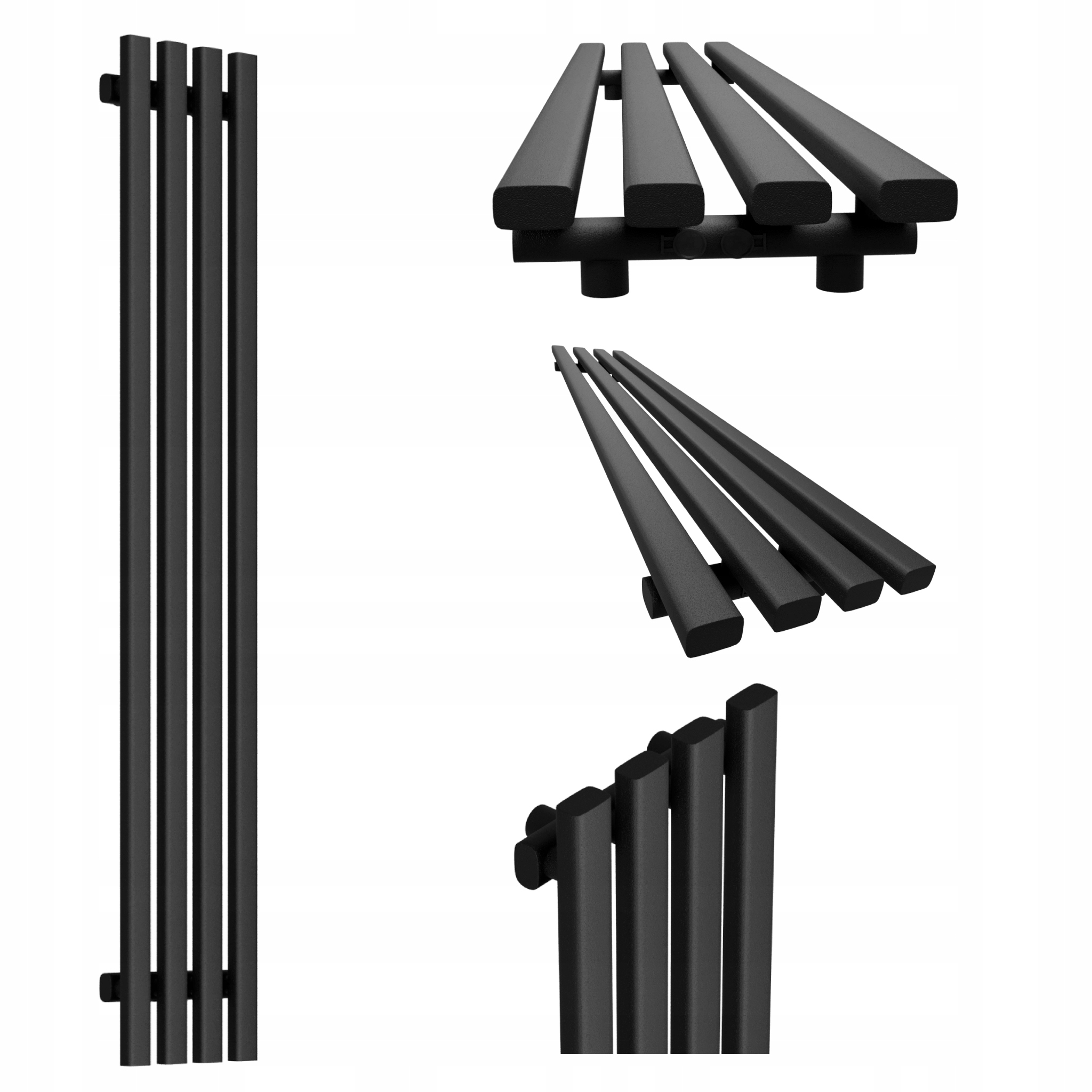 Dekorativní radiátor HORYZONT4 120x29 černý