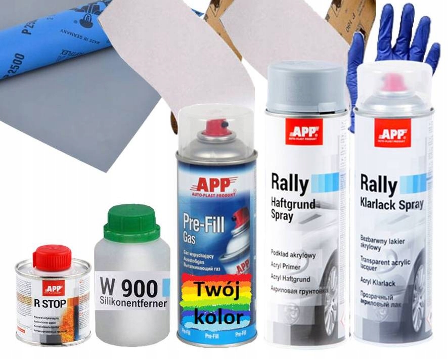 Kompletny zestaw samochodowo naprawczy na rdze