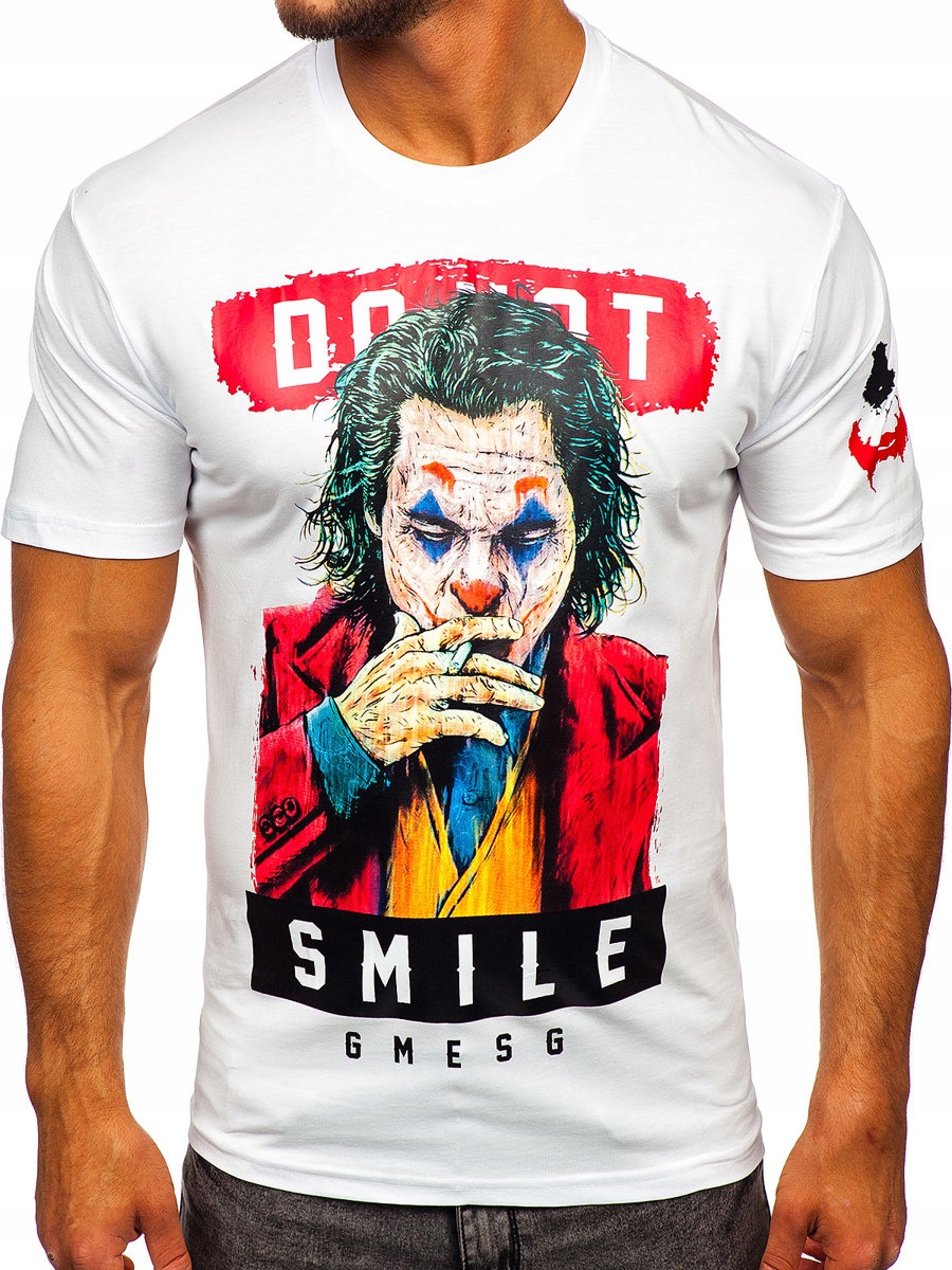 

T-shirt Koszulka Z Nadrukiem Biała 2337 Denley_s