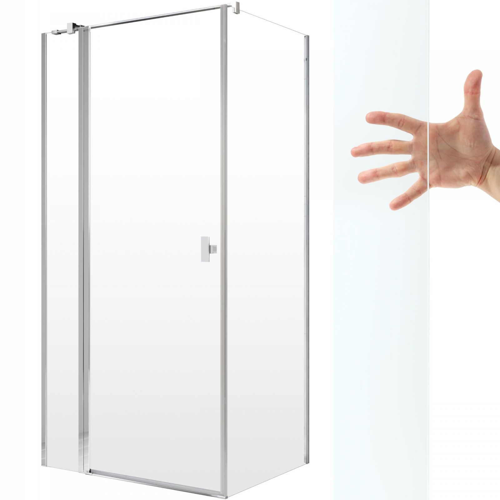 Kabina prysznicowa Nes Kdj II 90x75 L szkło czyste