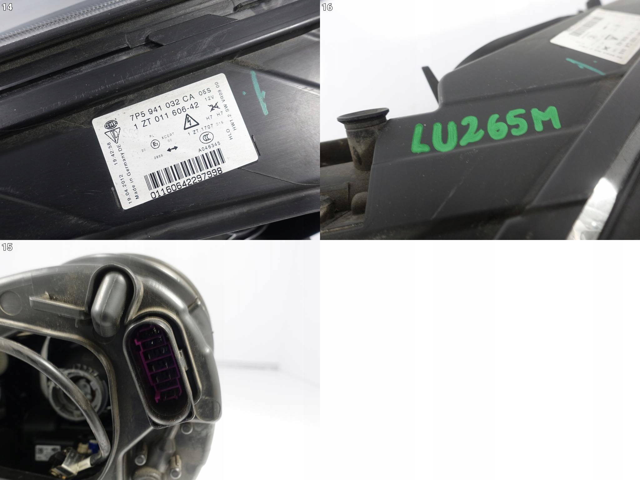PORSCHE CAYENNE 7P5 958 10-14 XENON H7 light right front EUROPA