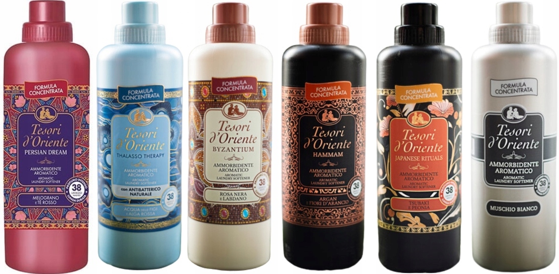 Levně Tesori d'Oriente Sada 6 italských oplachovacích přípravků 760 ml Ptbhjm