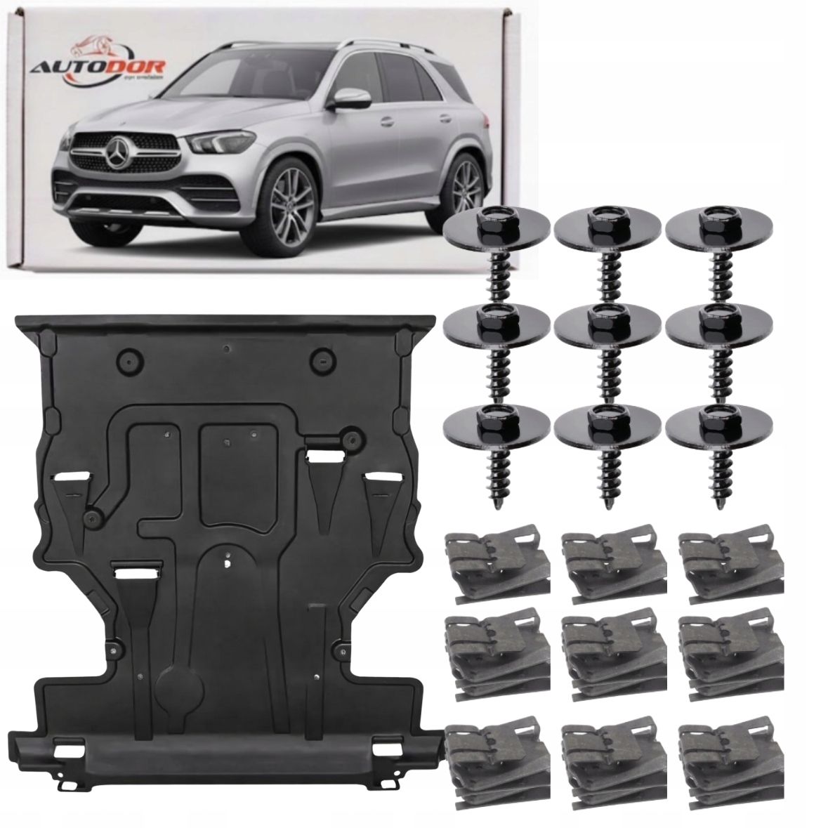 Mercedes Gle W167 2019 – Spodní Kryt Motoru A1675200100 Spony