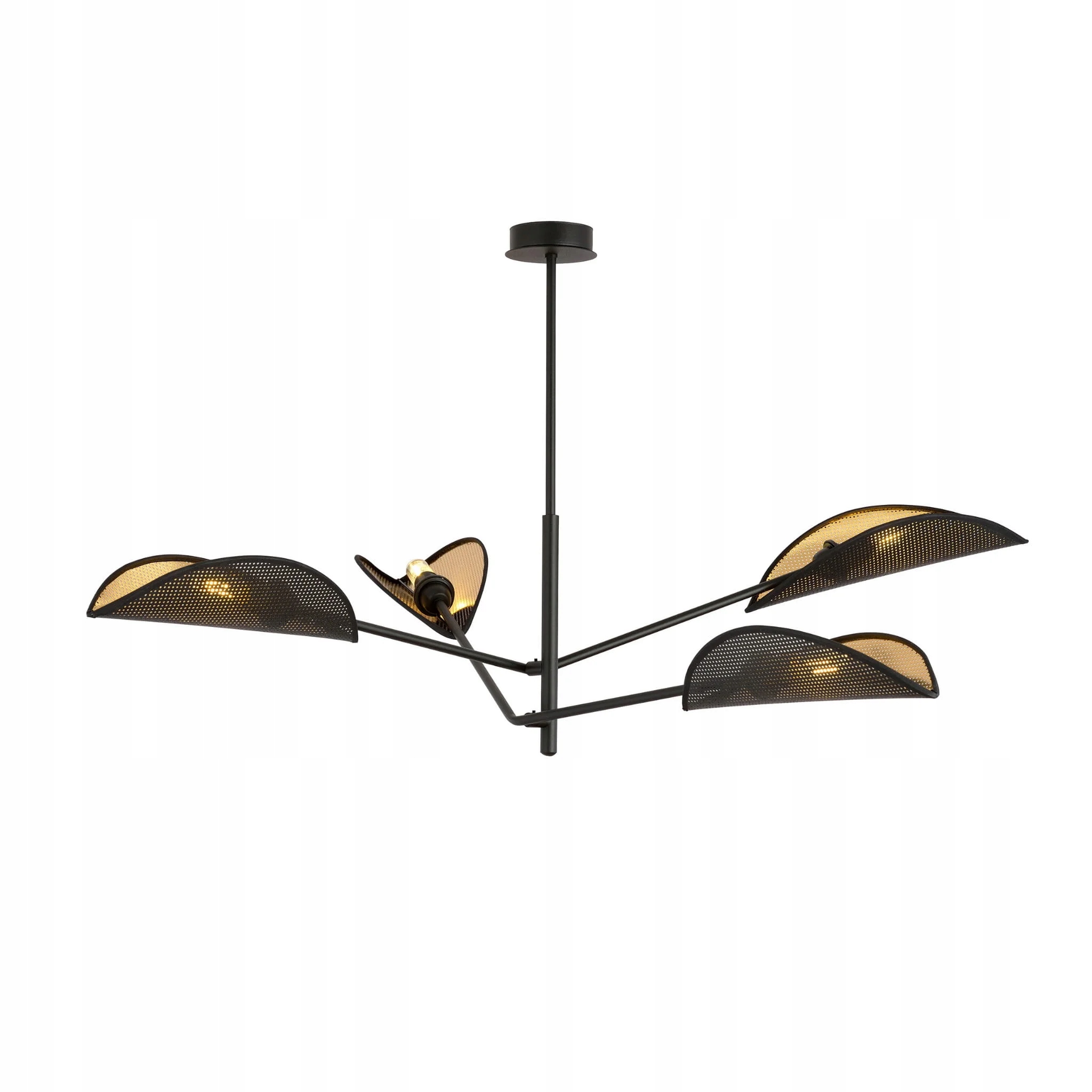 Stropná lampa Emibig 4xE14 40W Vene 4 Black/gold