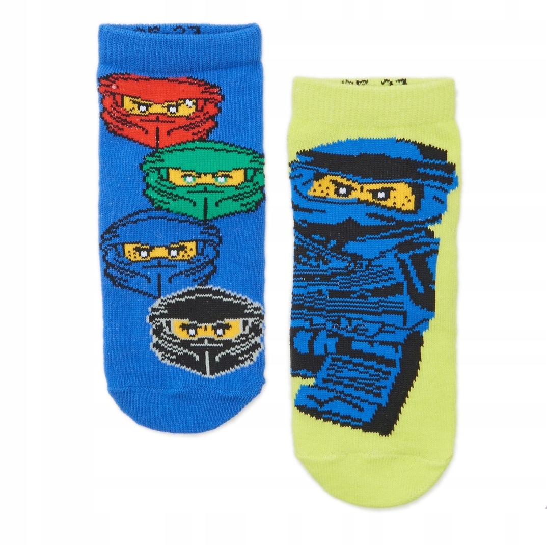 LEGO NINJAGO 2 PACK CHŁOPIĘCE SKARPETKI 22/24