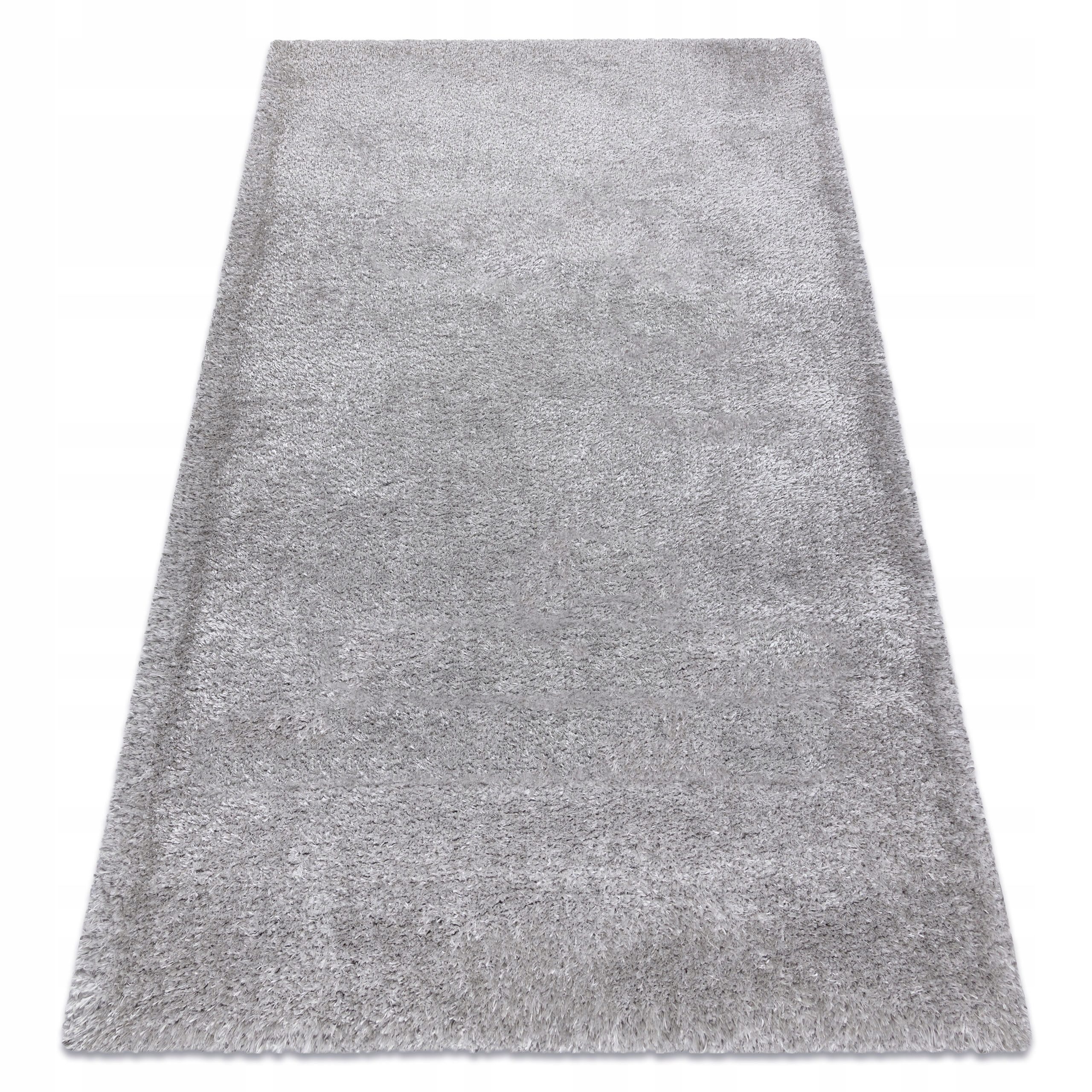 

Dywan Shaggy Fluffy 120x170 Miękki srebrny #AF018