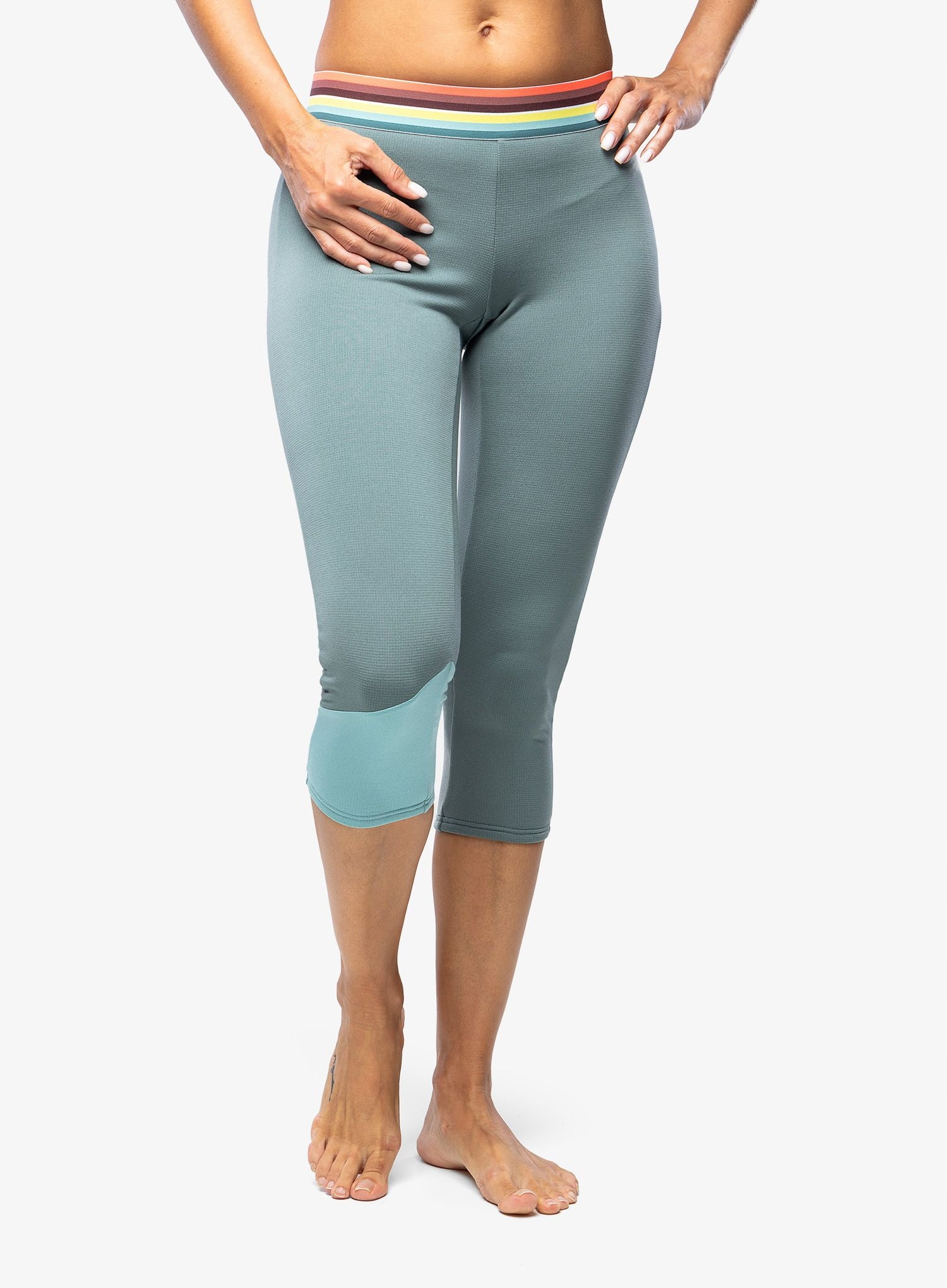 Dámské termo legíny Ortovox Fleece Light Short Pant arctic grey L