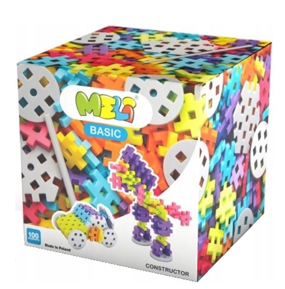 

Klocki Wafle Meli Constructor 100 Elementów
