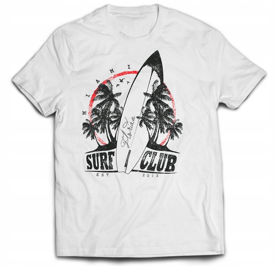 

Tshirt Maiami Florida surfing club surf klub 4XL