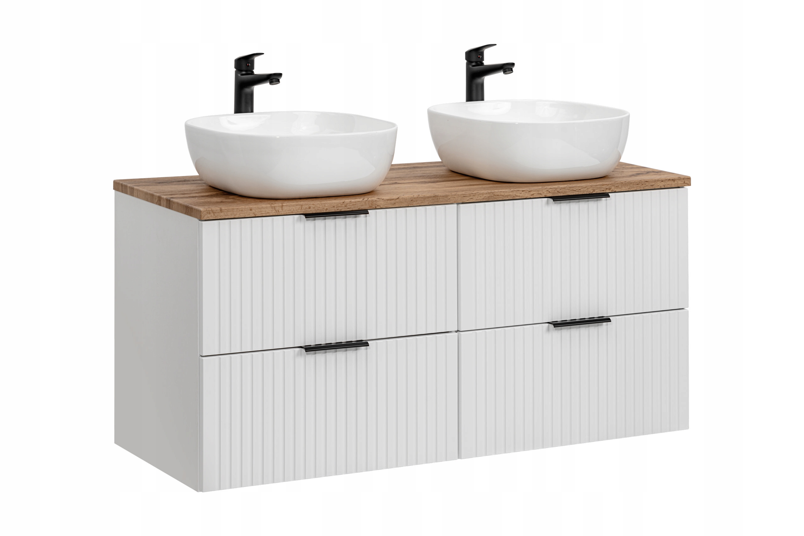 Sada nábytku 120 cm s deskou a 2 umyvadly na desku Smile