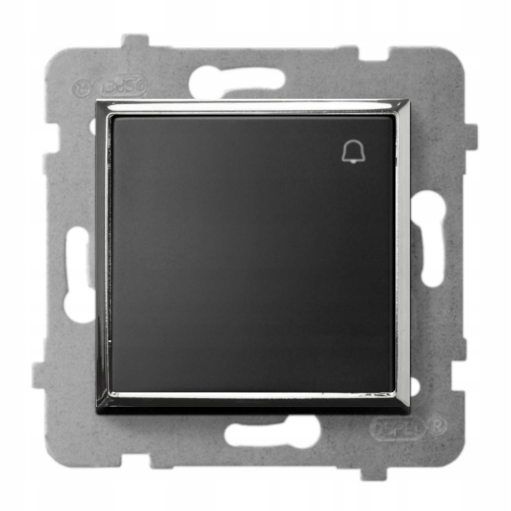 

Moduł Czarny Srebro Bez Ramki Włącznik Dzwonkowy