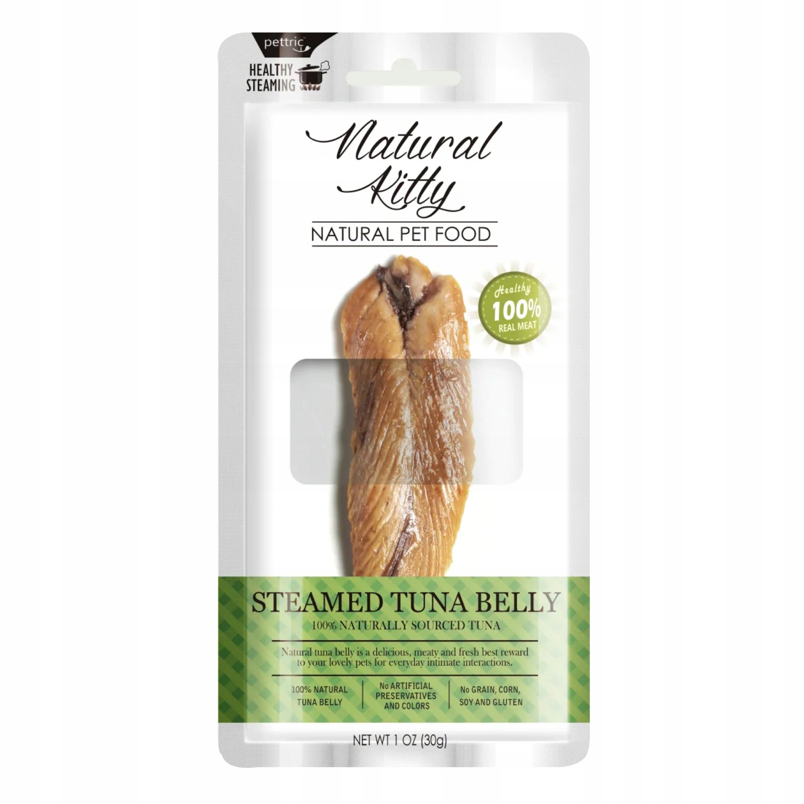 Levně Natural Kitty premium 100% psí pamlsek břicho z tuňáka 12 x 30 g