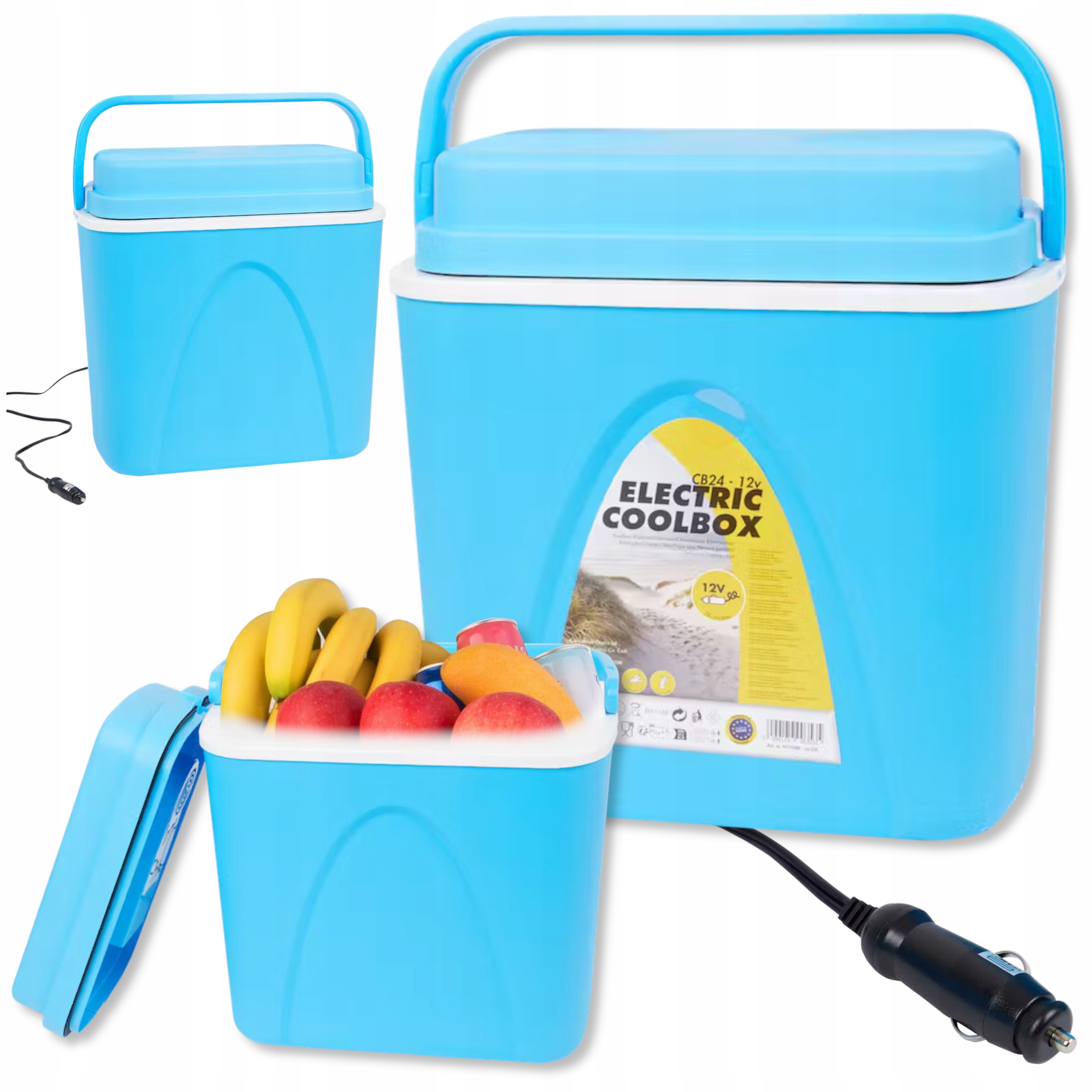 Lodówka Turystyczna Elektryczna 12V Samochodowa 22L Duża Praktyczna