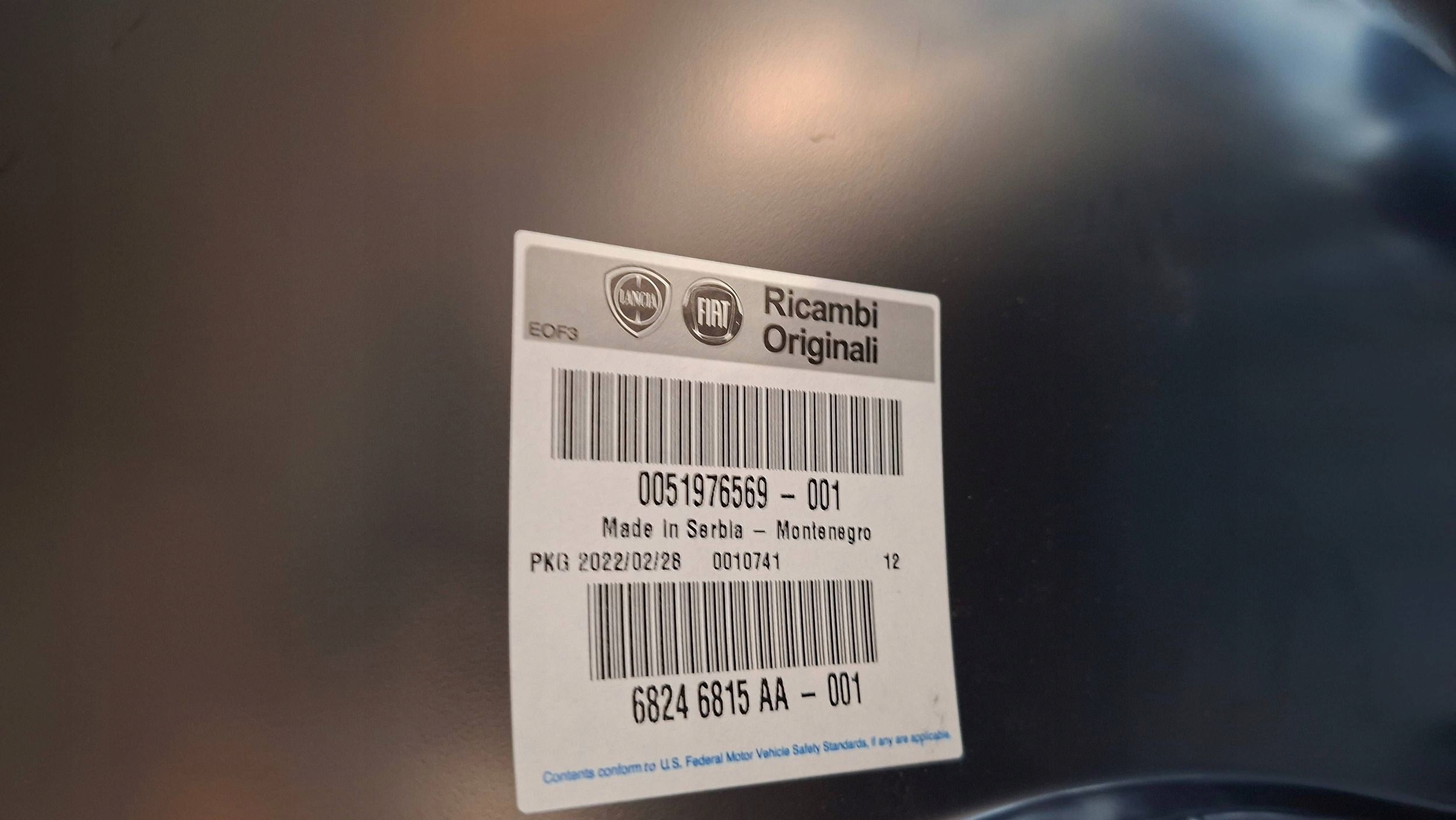 fender front right 51976569 FIAT 500L 2012