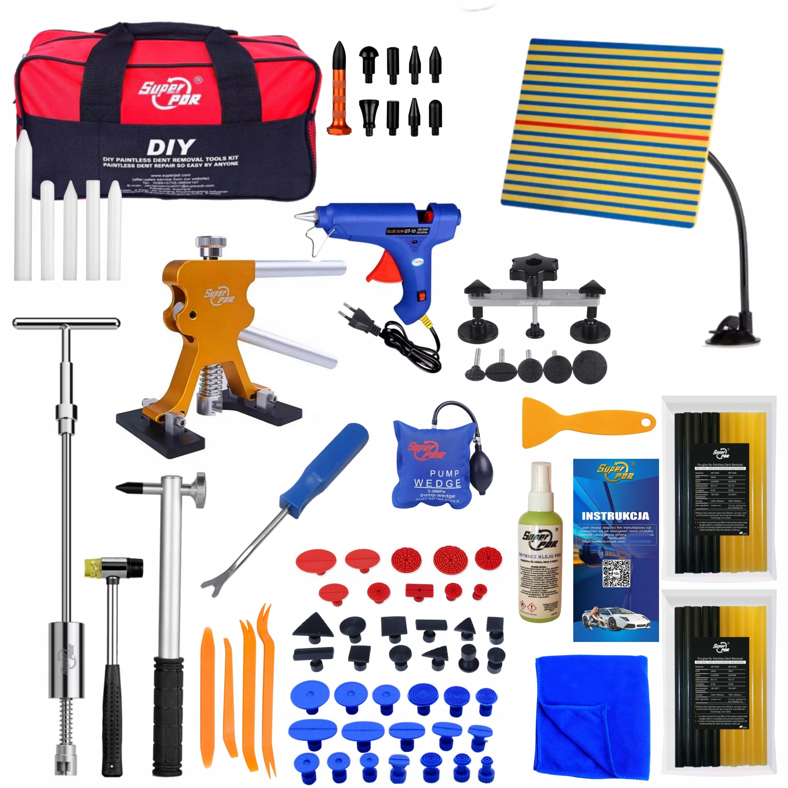 Zestaw PDR puller adaptery ZMYWACZ