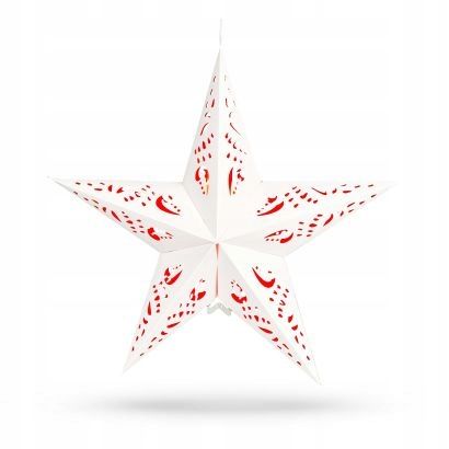 

Dekoracja Led Gwiazda Papierowa 60CM Led Biała