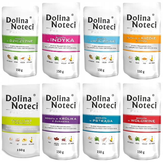 Levně MIX Krmiva Pro Psa Dolina Noteci Premium 16x150G