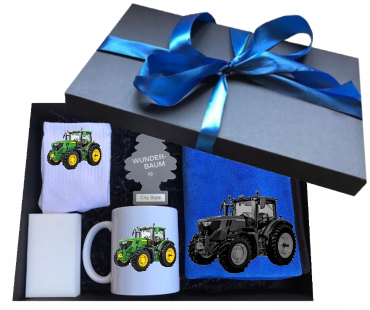 Zestaw box kubek dla rolnika kierowcy JOHN DEER - prezent urodziny