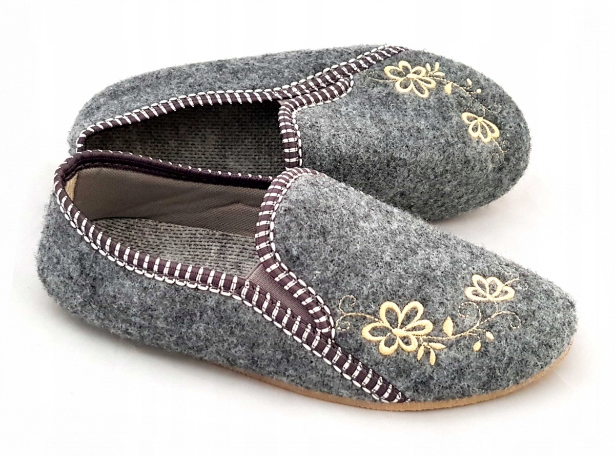 Kapcie Bambosze Filcowe góralskie r.40