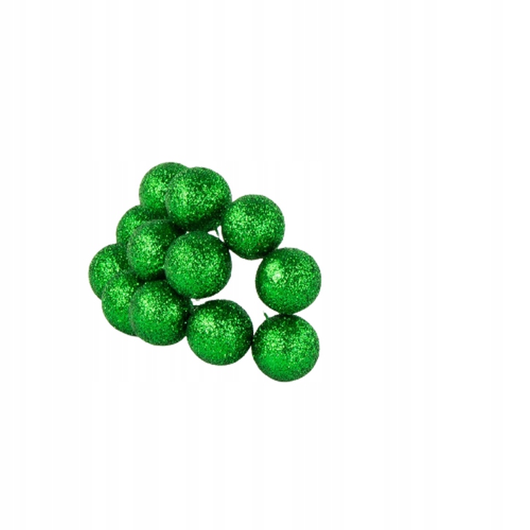 

Bombka Na Druciku Brokat Ozdoba Świąteczna - 12szt