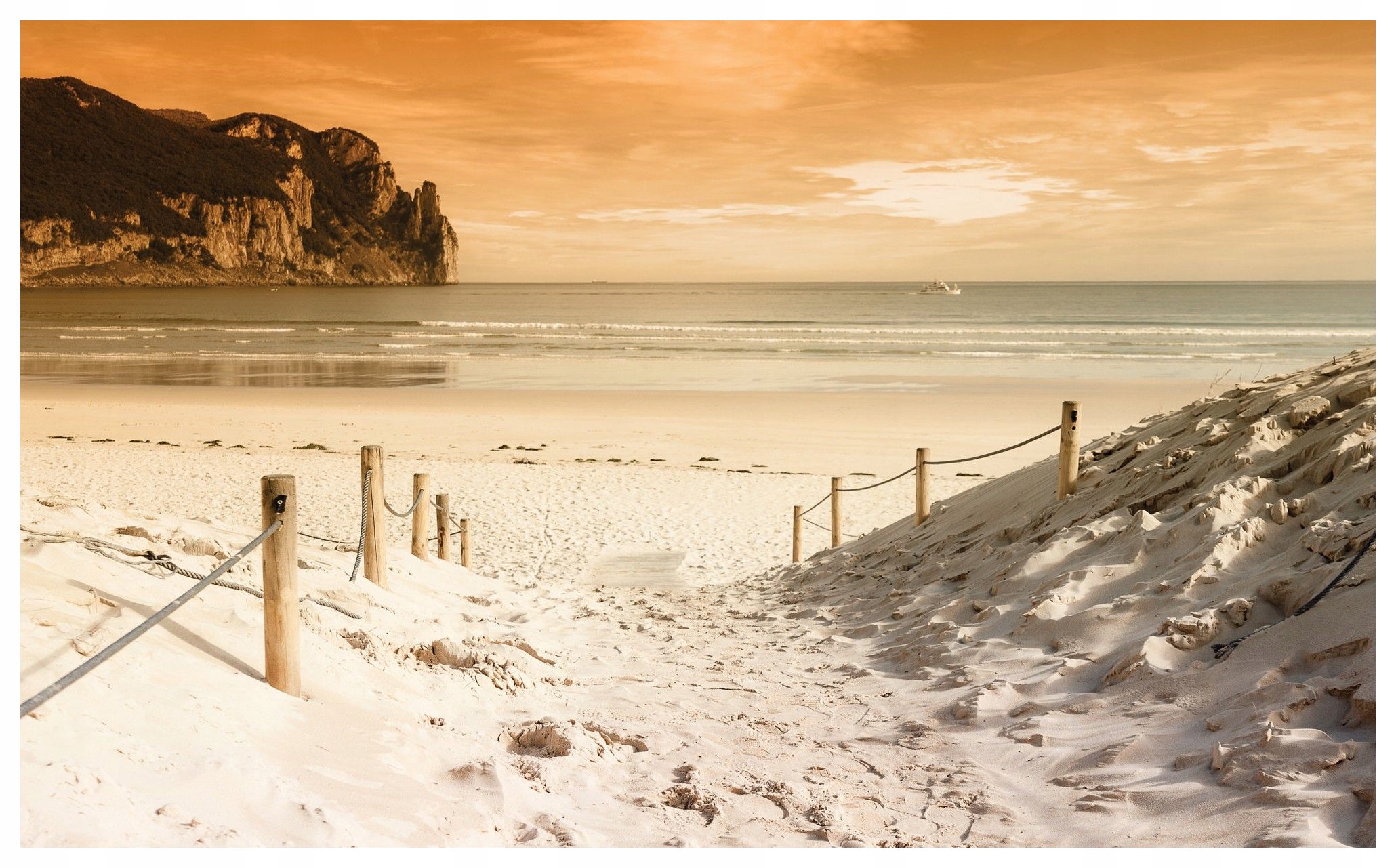 Fototapeta flizelina Pláž Moře Západ Slunce Příroda Relaxace 368x254 lepidlo