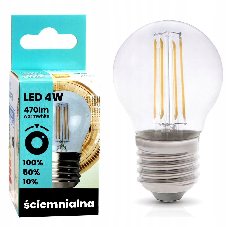 

Żarówka Ściemnialna Led 4W E27 Filament do Girland