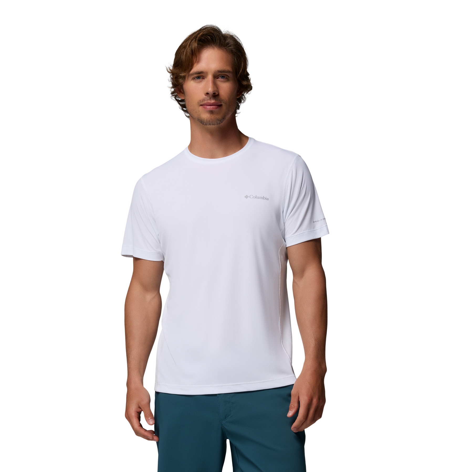 Koszulka treningowa męska Columbia Zero Rules biała 2118501100 r S