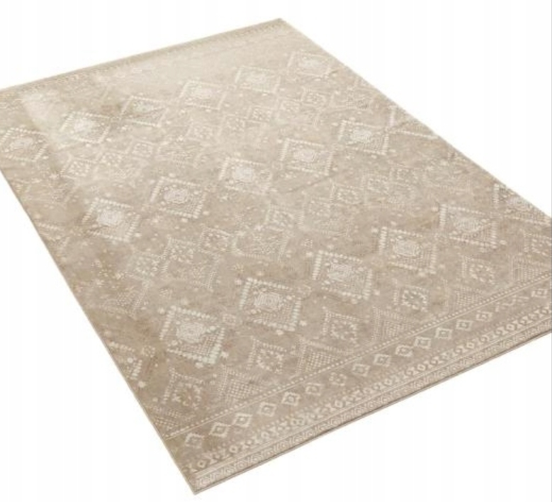 Koberec 160 x 230 cm, béžový, protiskluzový Songmics