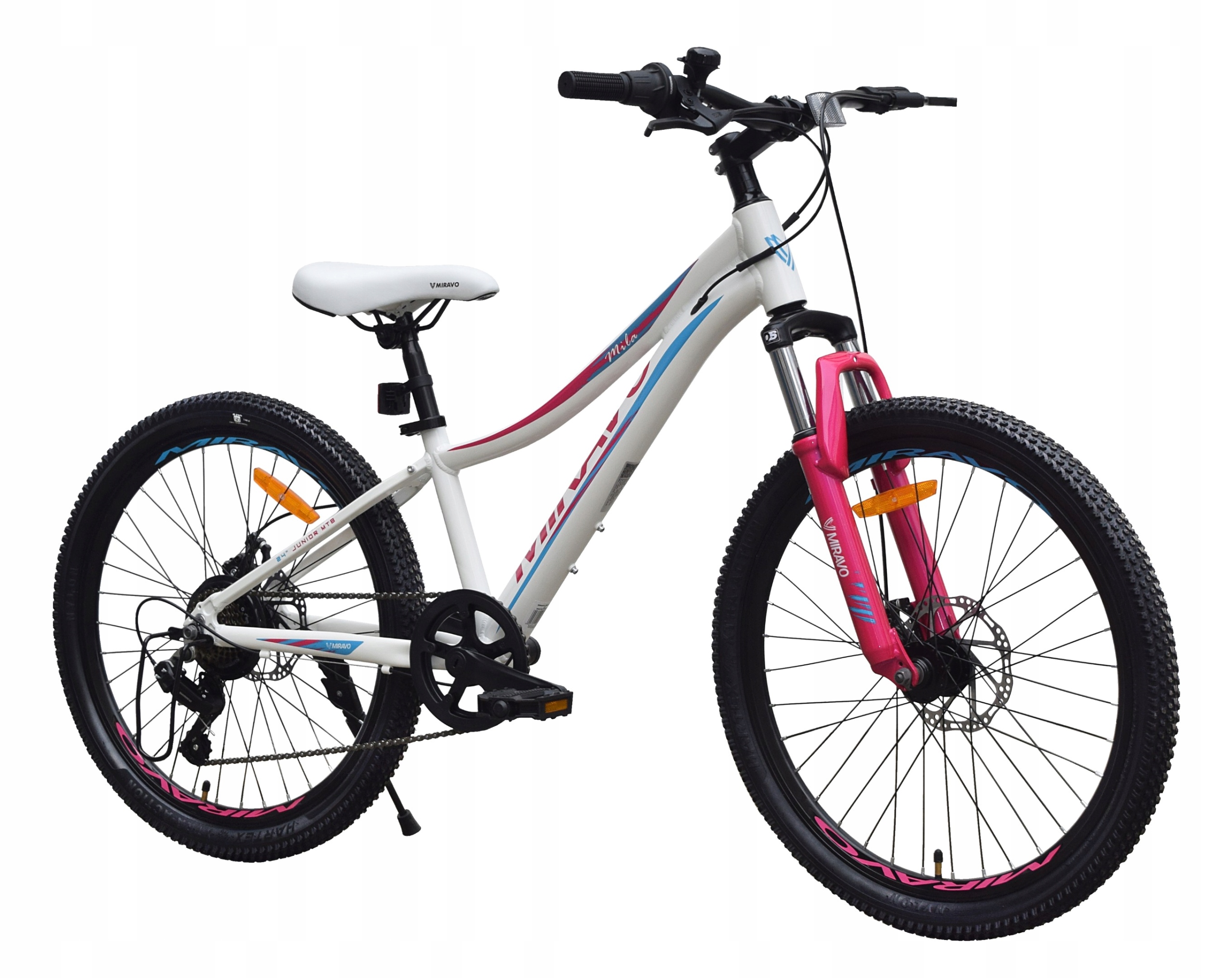 Kolo 24 Miravo Mtb Horský Hliník Tlumič Osvětlení Patka Bonus