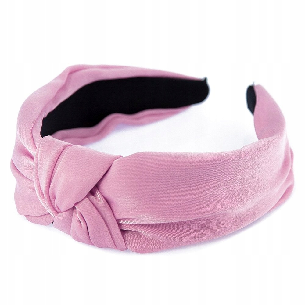 OPASKA DO WŁOSÓW turban RÓŻOWA węzeł SATYNOWA Model 34990