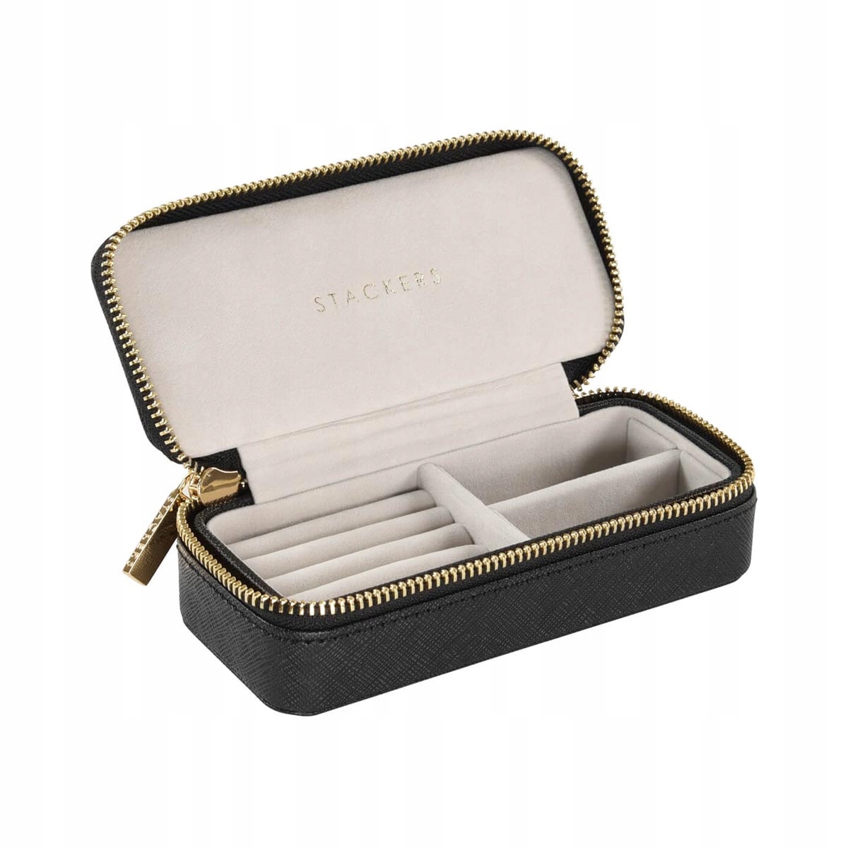 Pouzdro na šperky Stackers, obdélníkové, černé