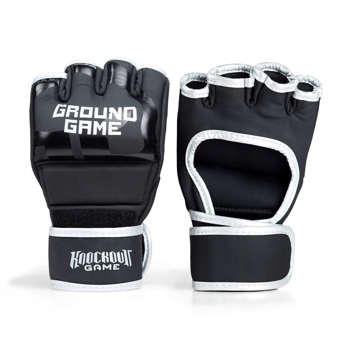 Ground Game Rukavice Mma Silver Pro bez palce S/m