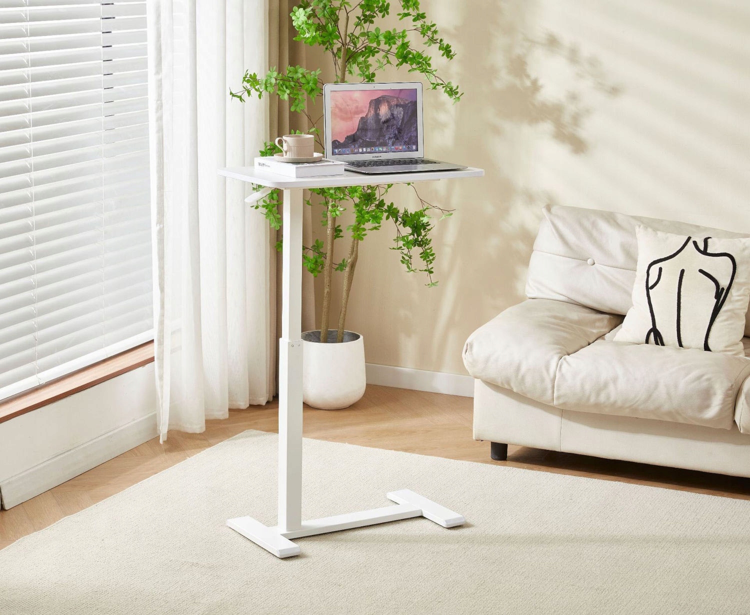 ŁAWA STOLIK PRZYŁÓŻKOWY KAWOWY POD LAPTOPA KOMPUTER REGULACJA WYSOKOŚCI Marka Mozos