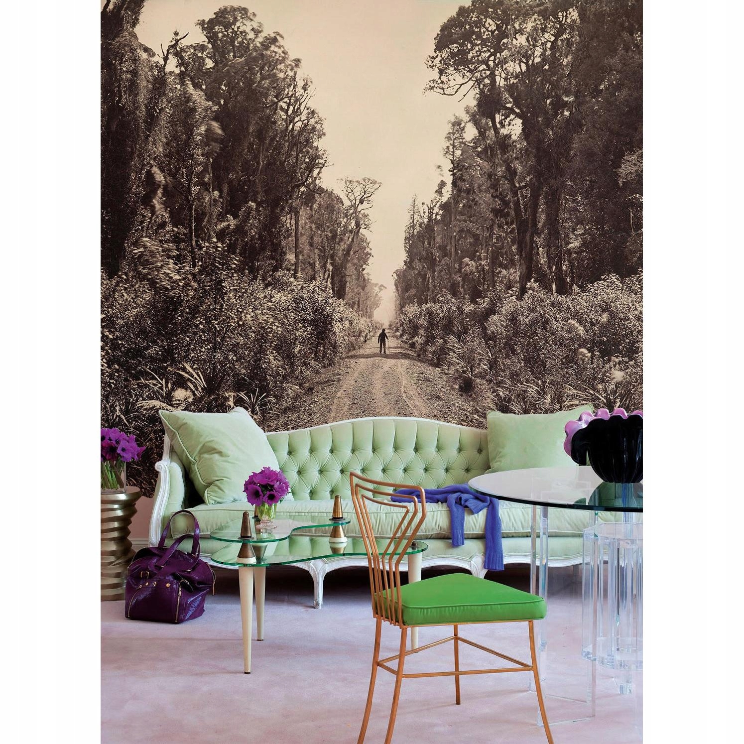 

Fototapeta Retro leśna droga MagicStick 250x104 cm