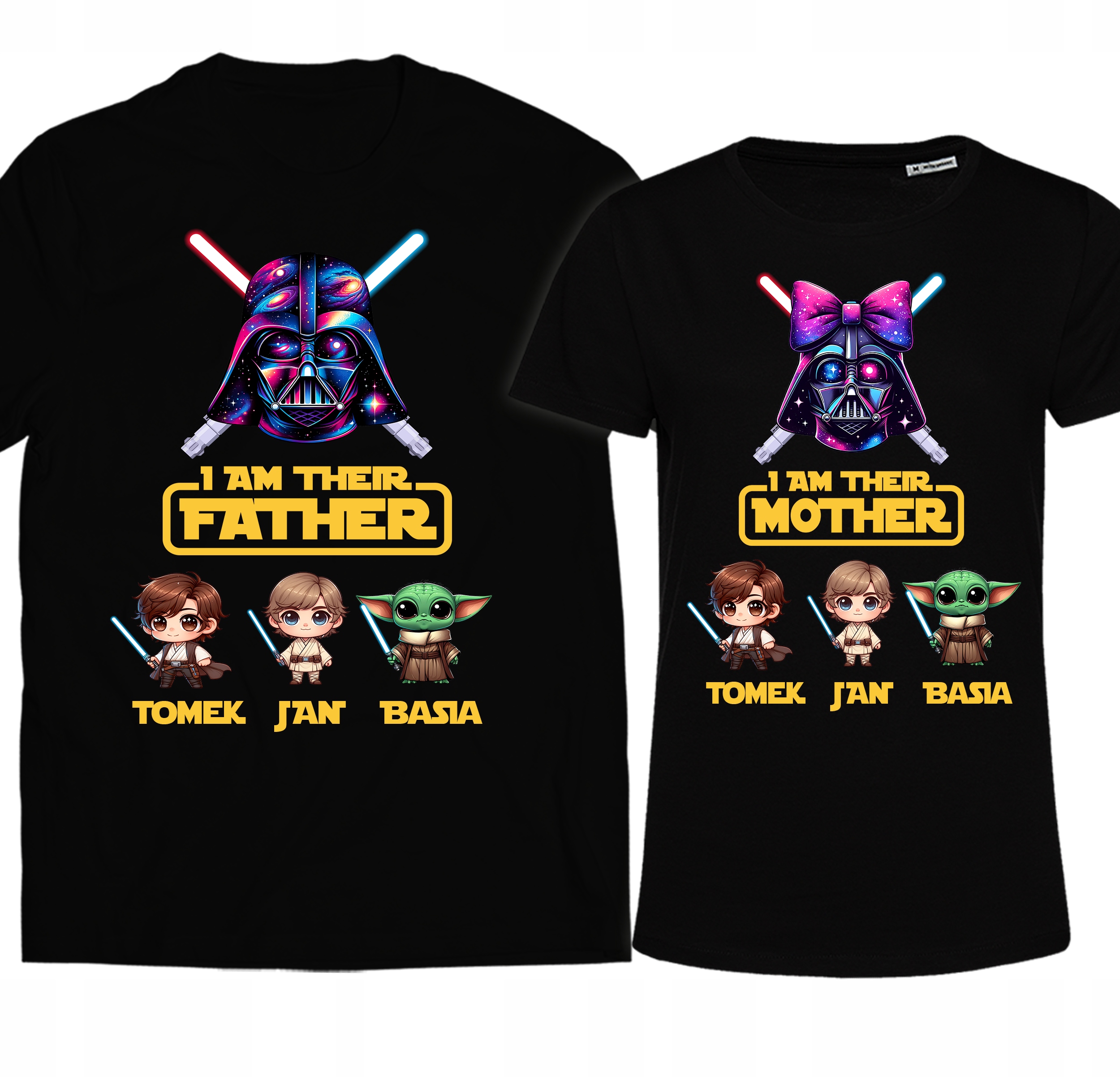 Sada Triček Na Svátek Matek Na Den Táty Pro Maminku, Tatínka, Rodiče Xs